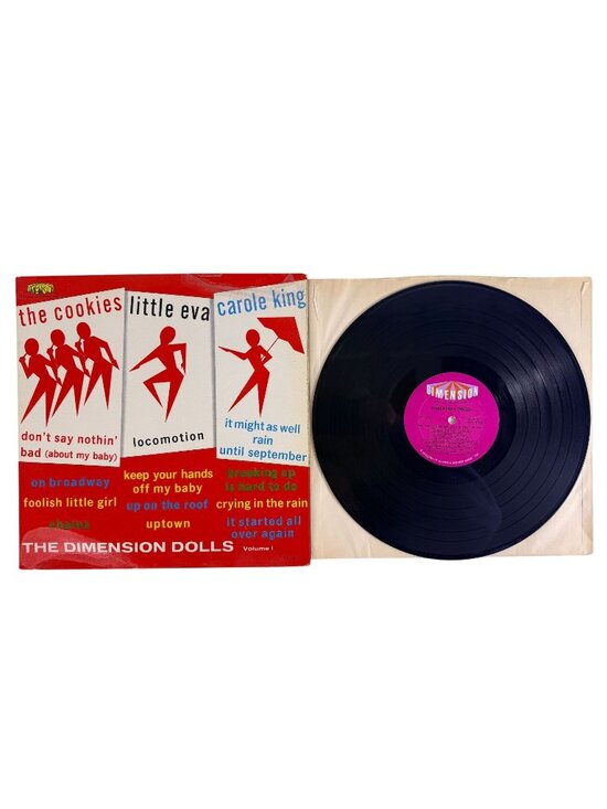 Dimension Other - Rare Dimension Dolls Carole King The Cookies Little Eva 1963 DLP 6001 Vinyl VG+